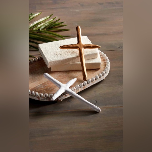 Mud Pie | Accents | Nwt White Ceramic Decorative Cross | Poshmark